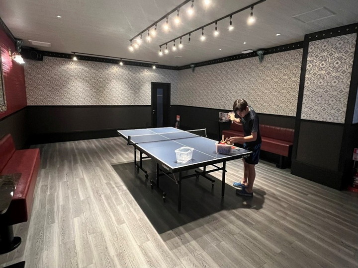 ジャンカラの卓球で遊んだ時の写真