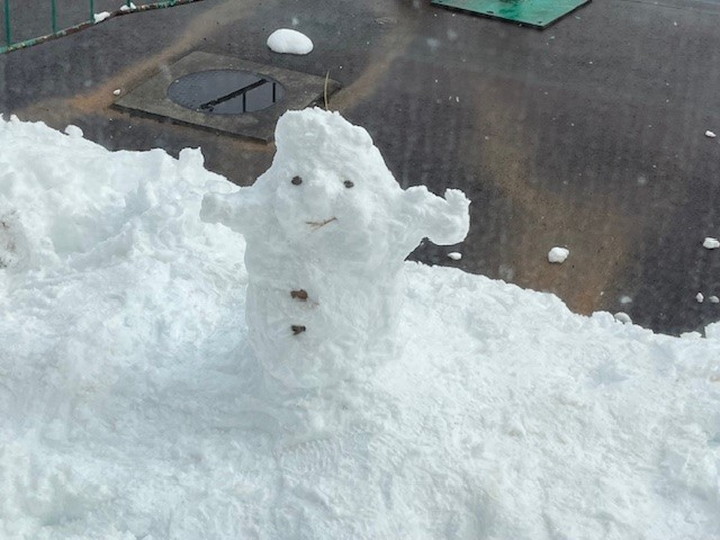 毎日雪がたくさん降っていました