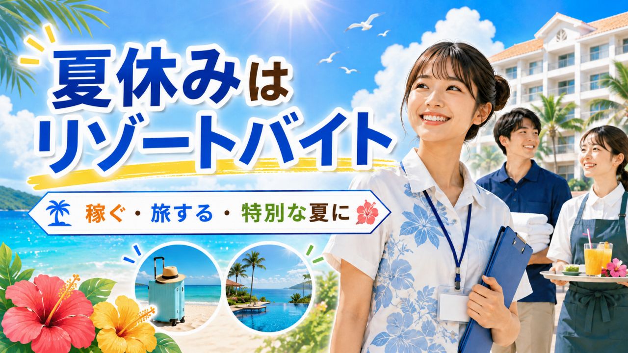 夏休みリゾートバイト特集｜稼ぐ・旅する・特別な夏に【2026年版】