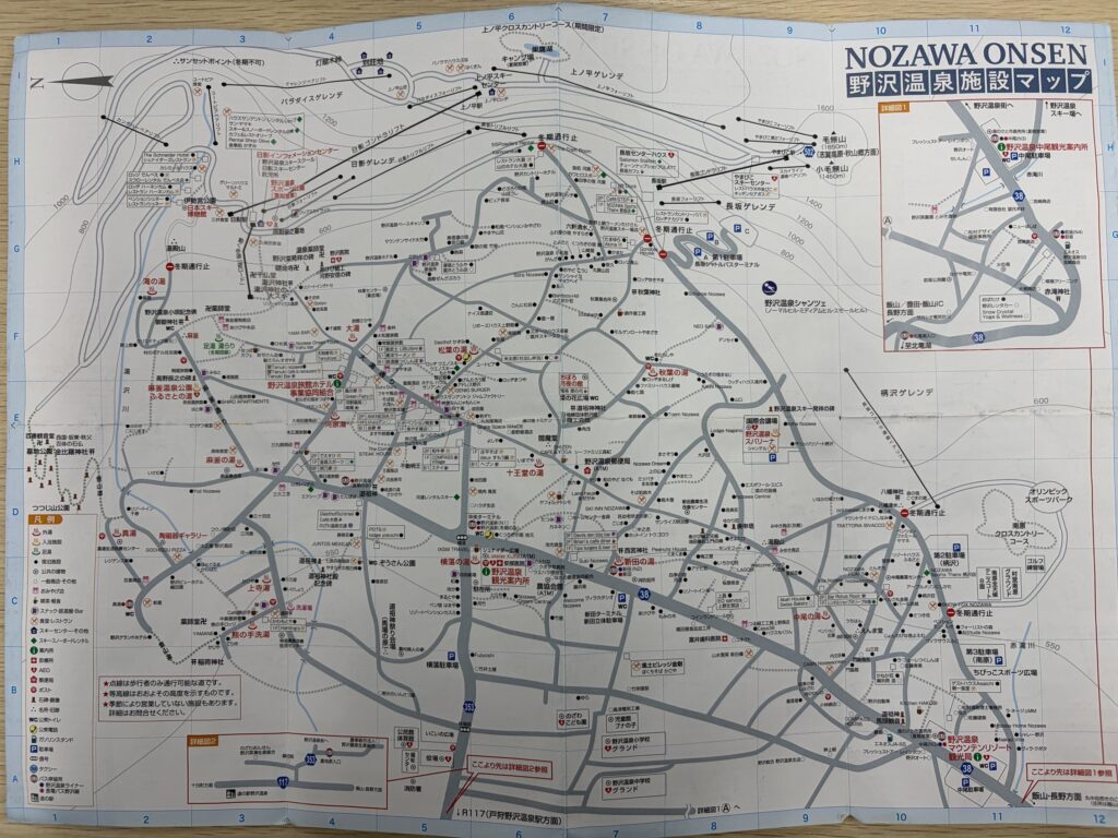 野沢温泉マップ