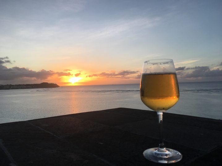熱海夕方ビール